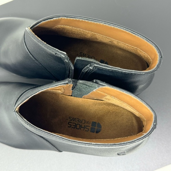 Shoes for Crews Delilah Size Women 6 Black Ankle Boots Heel Bootie non-slip - Picture 6 of 11